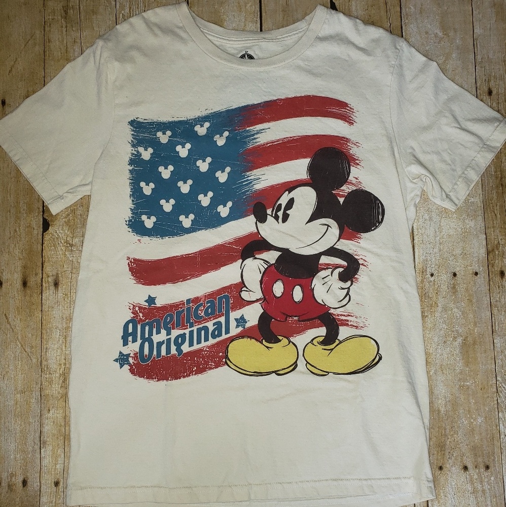 Disney Patriotic Mickey Mouse Tee Mens size S